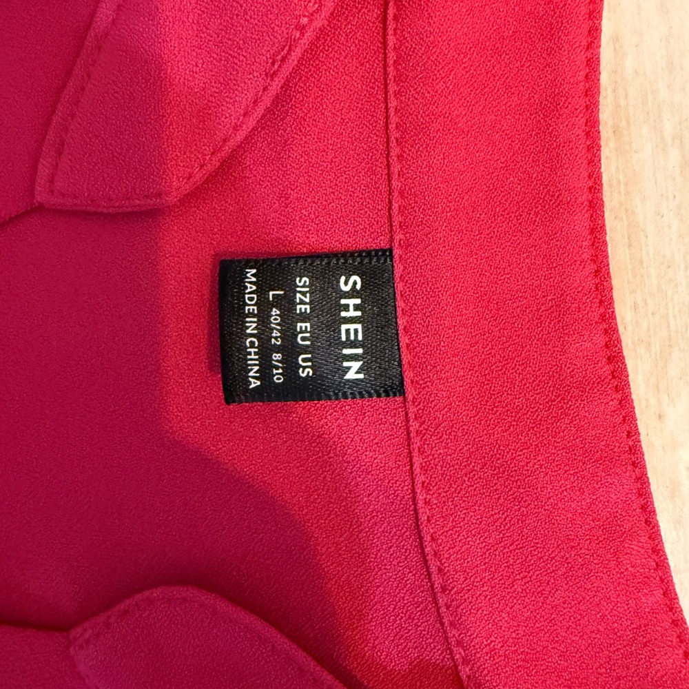 SHEIN Women's Bold Hot Pink Blouse - Picture 3 of 8
